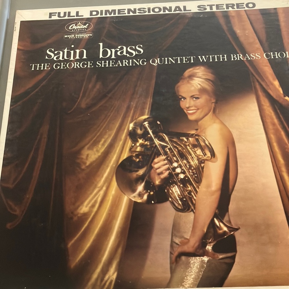 Satin Brass Vinyl Record